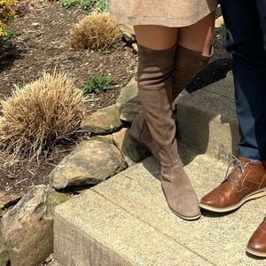 Gentle Souls Brown Suede Over-the-Knee Boots